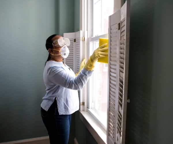 Deep cleaning of a kitchen surface